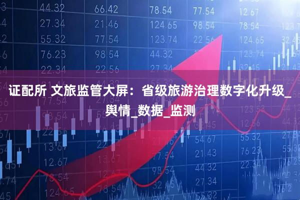 证配所 文旅监管大屏：省级旅游治理数字化升级_舆情_数据_监测