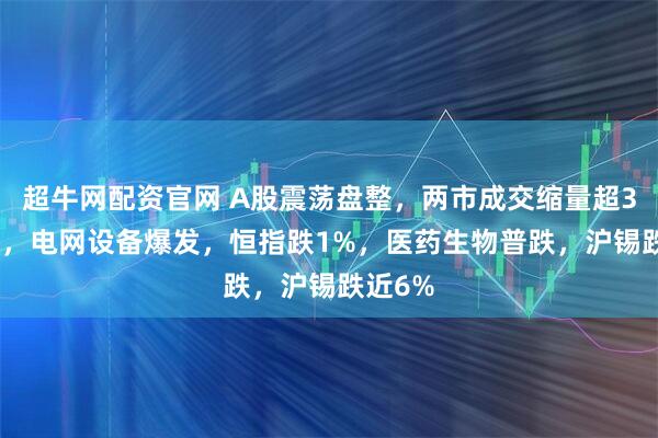 超牛网配资官网 A股震荡盘整，两市成交缩量超3000亿，电网设备爆发，恒指跌1%，医药生物普跌，沪锡跌近6%